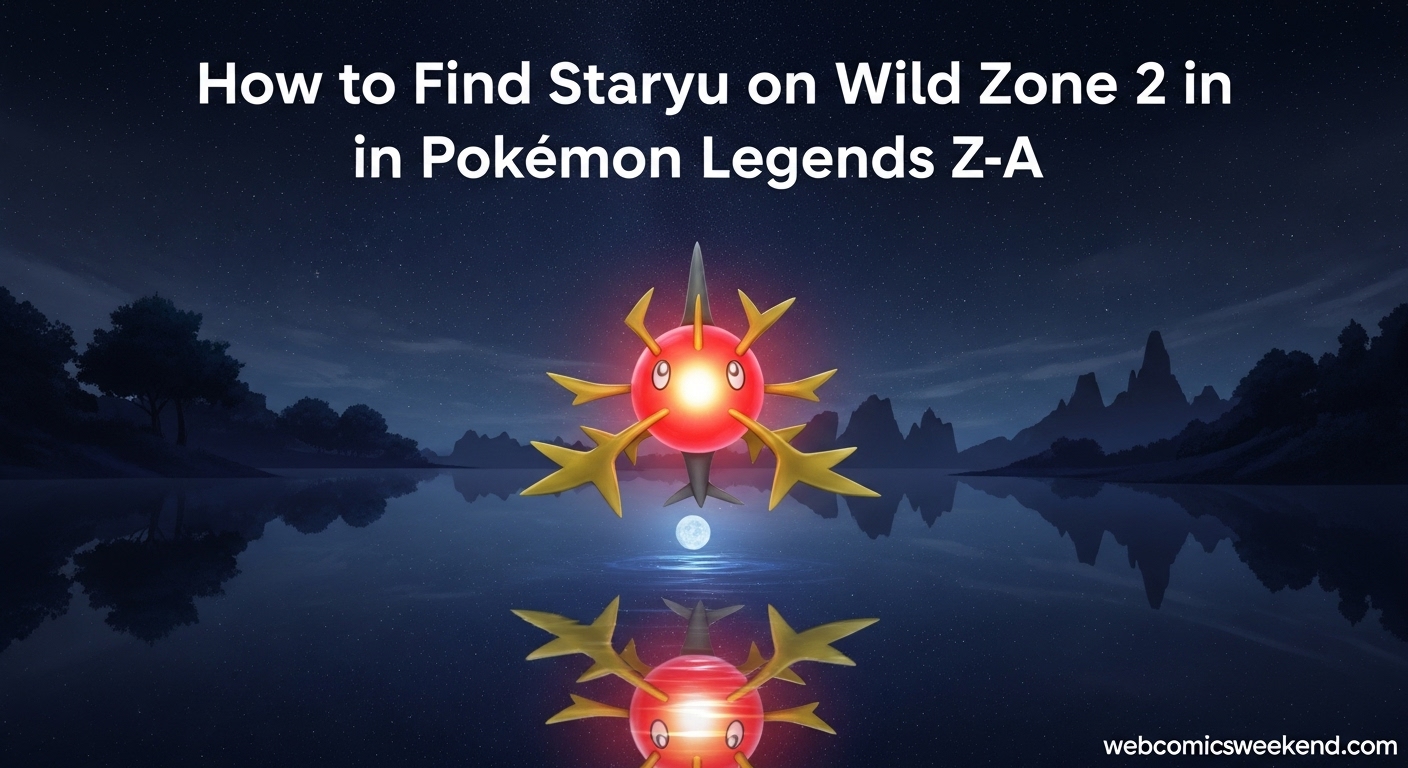 How to Find Staryu on Wild Zone 2 in Pokémon Legends Z-A