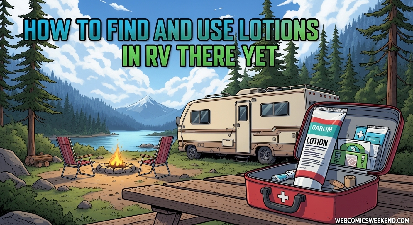How to Find and Use Lotions in RV There Yet