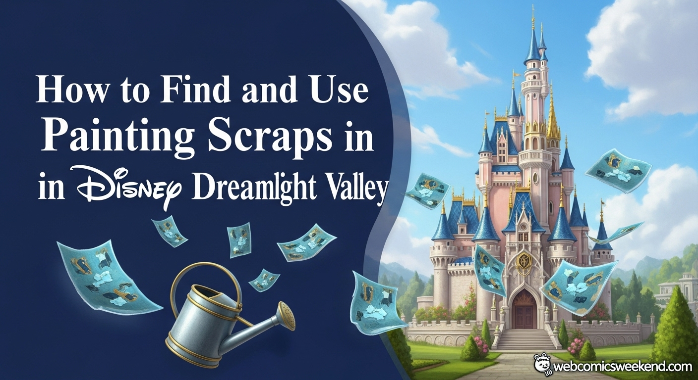 How to Find and Use Painting Scraps in Disney Dreamlight Valley
