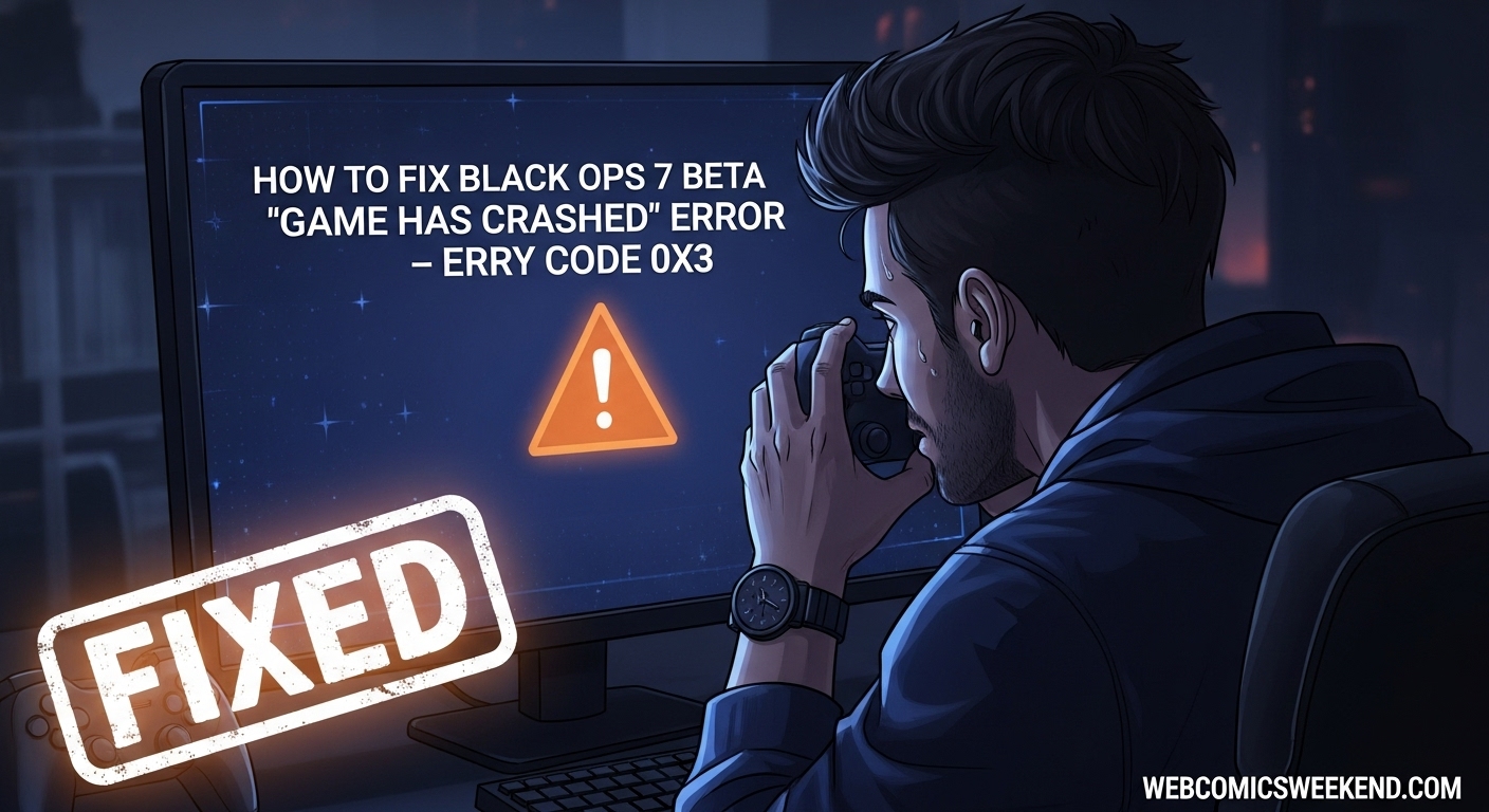 How to Fix Black Ops 7 Beta 'Game Has Crashed' Error - Error Code 0x3