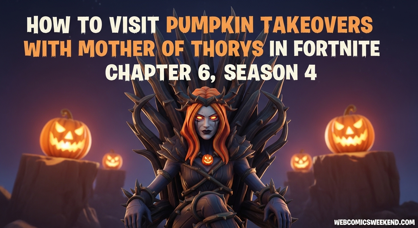 How to Visit Pumpkin Takeovers with the Mother of Thorns in Fortnite Chapter 6, Season 4