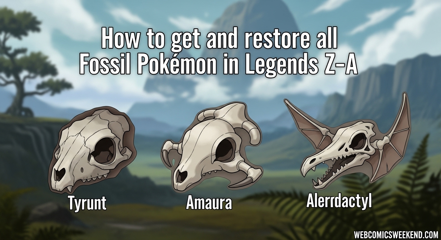 How to get and restore all Fossil Pokémon in Legends Z-A