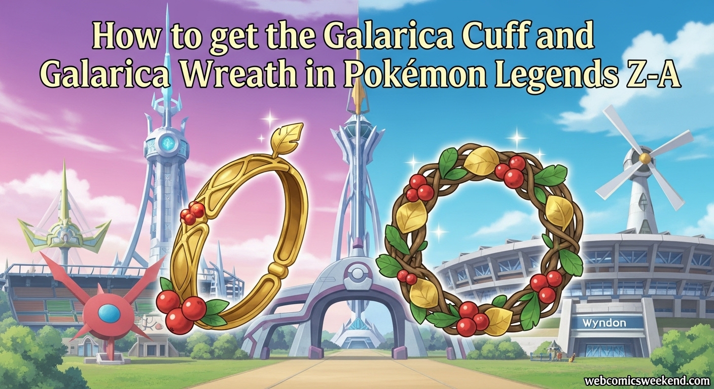 How to get the Galarica Cuff and Galarica Wreath in Pokémon Legends Z-A