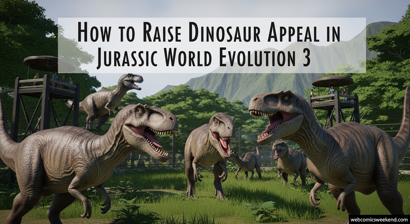 How to raise dinosaur appeal in Jurassic World Evolution 3