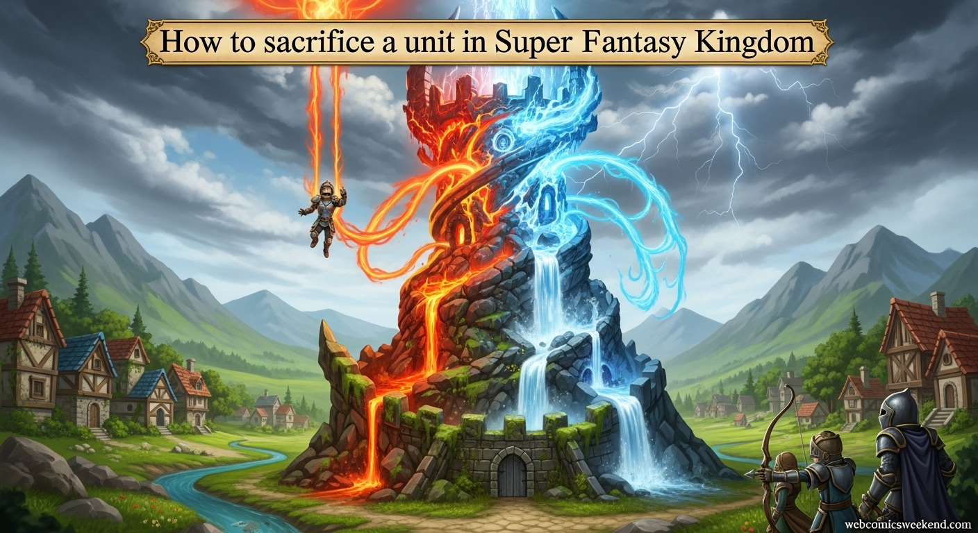 How to sacrifice a unit in Super Fantasy Kingdom