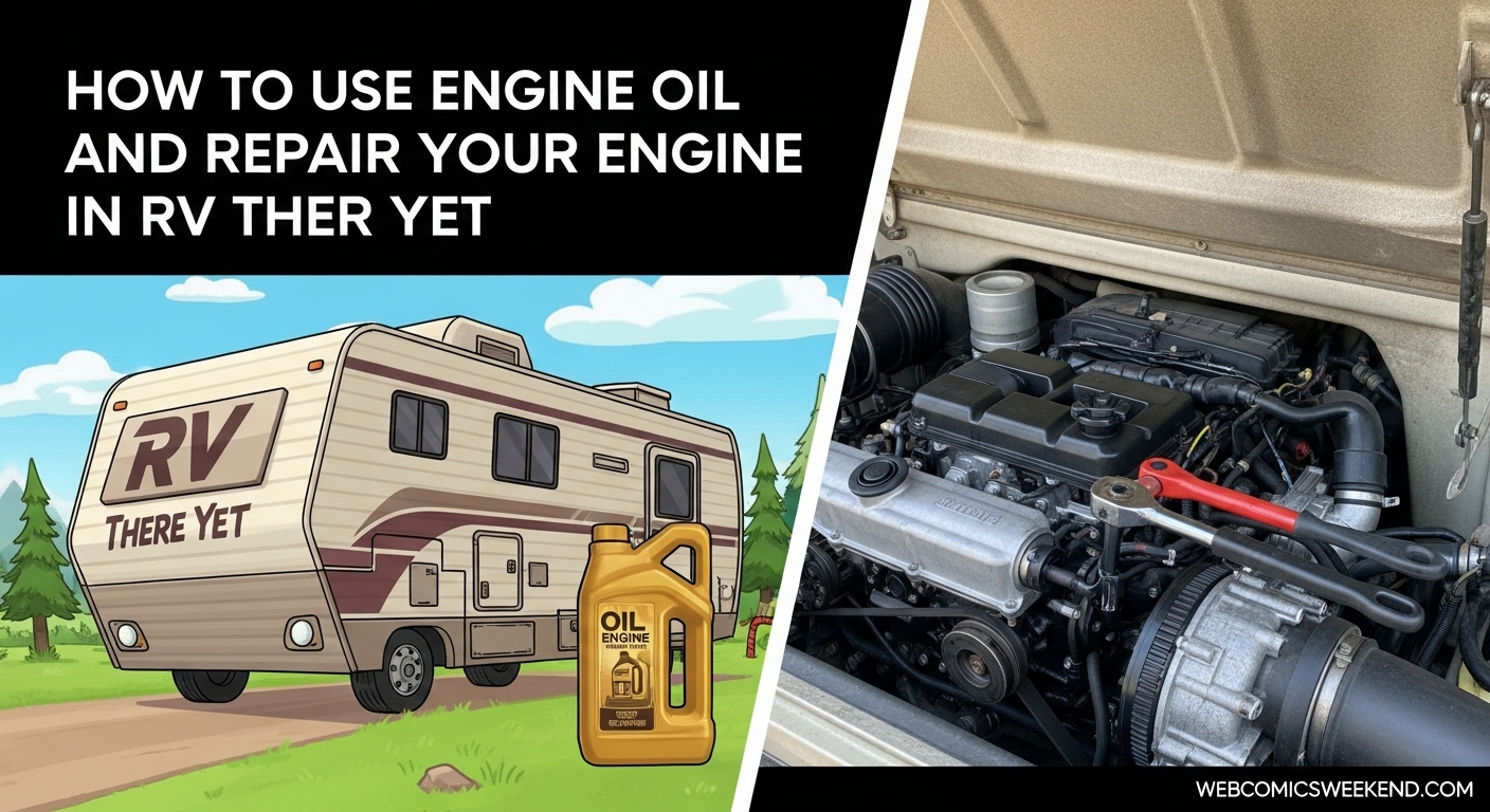 How to use engine oil and repair your engine in RV There Yet