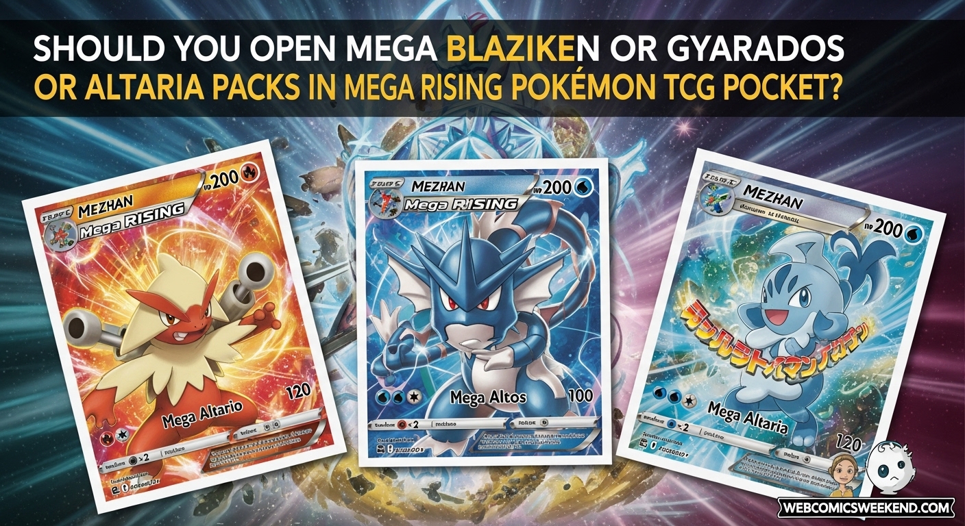 Should you open Mega Blaziken or Gyarados or Altaria packs in Mega Rising Pokemon TCG Pocket