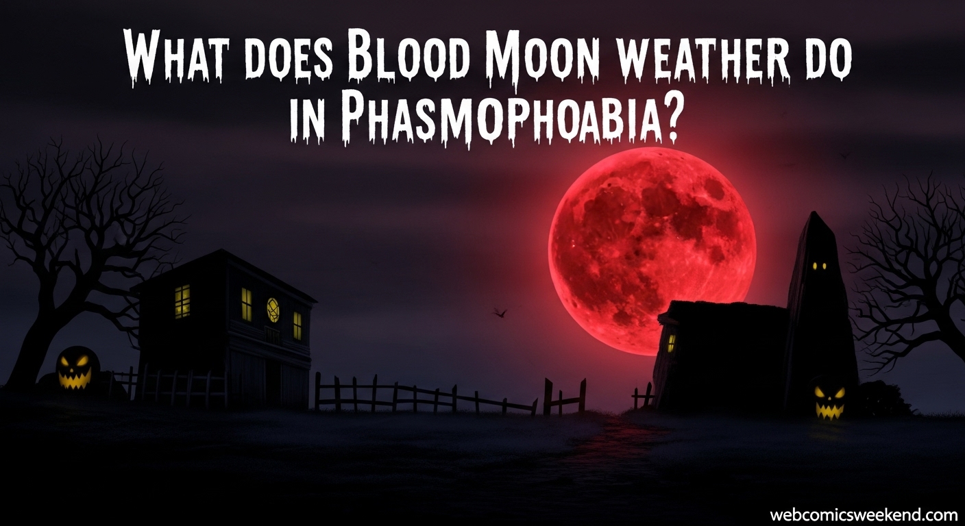 What does Blood Moon weather do in Phasmophobia