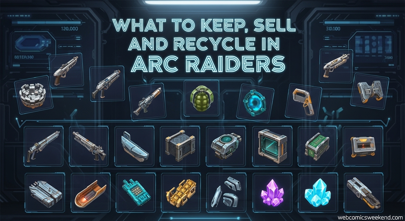 What to keep sell and recycle in ARC Raiders