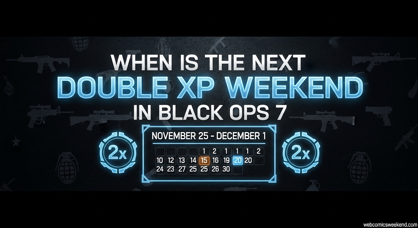 When is the next double XP weekend in Black Ops 7