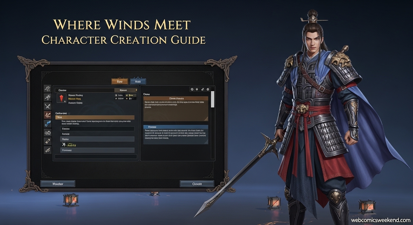 Where Winds Meet Character Creation