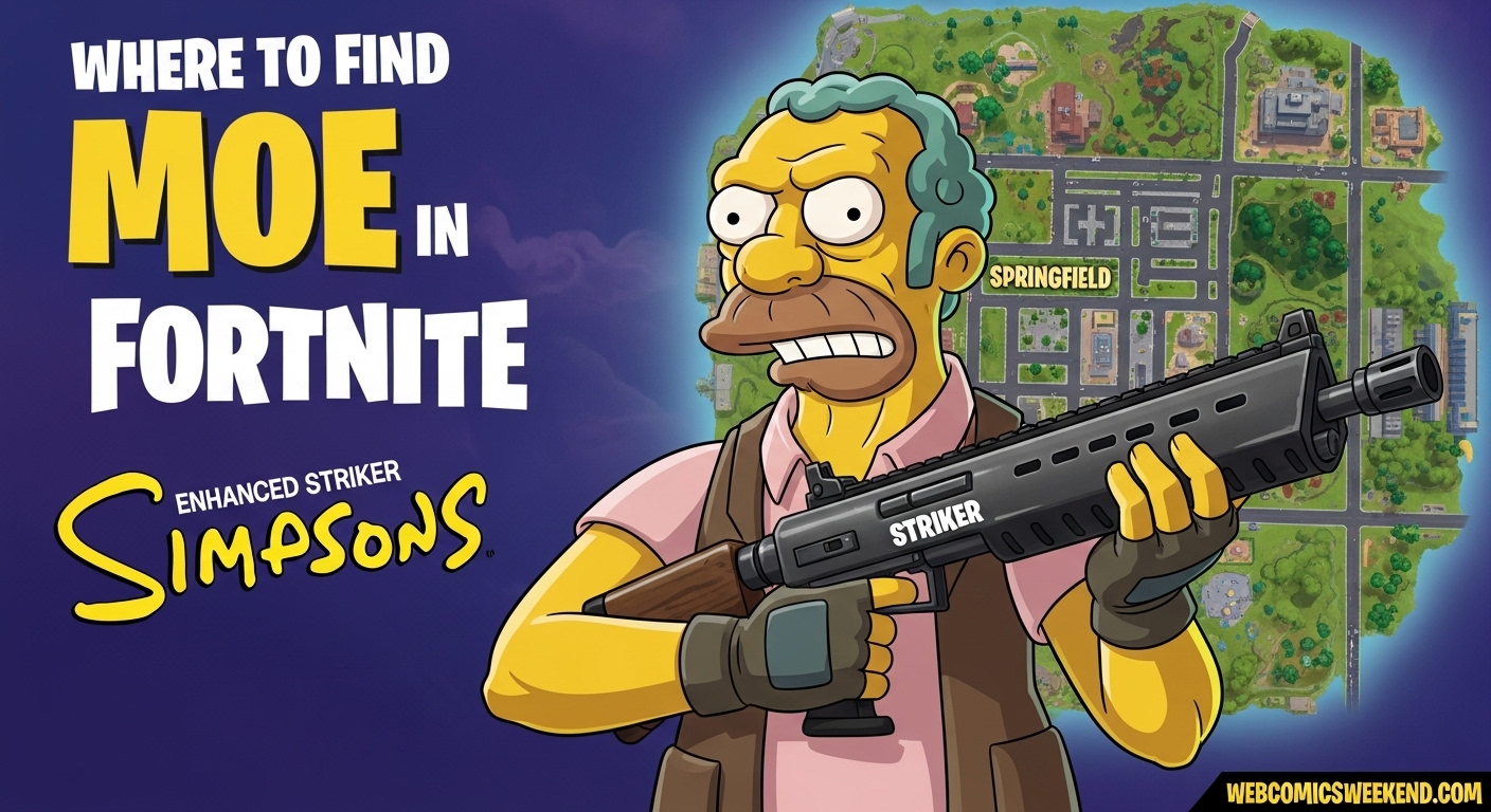 Where to Find Moe in Fortnite Simpsons
