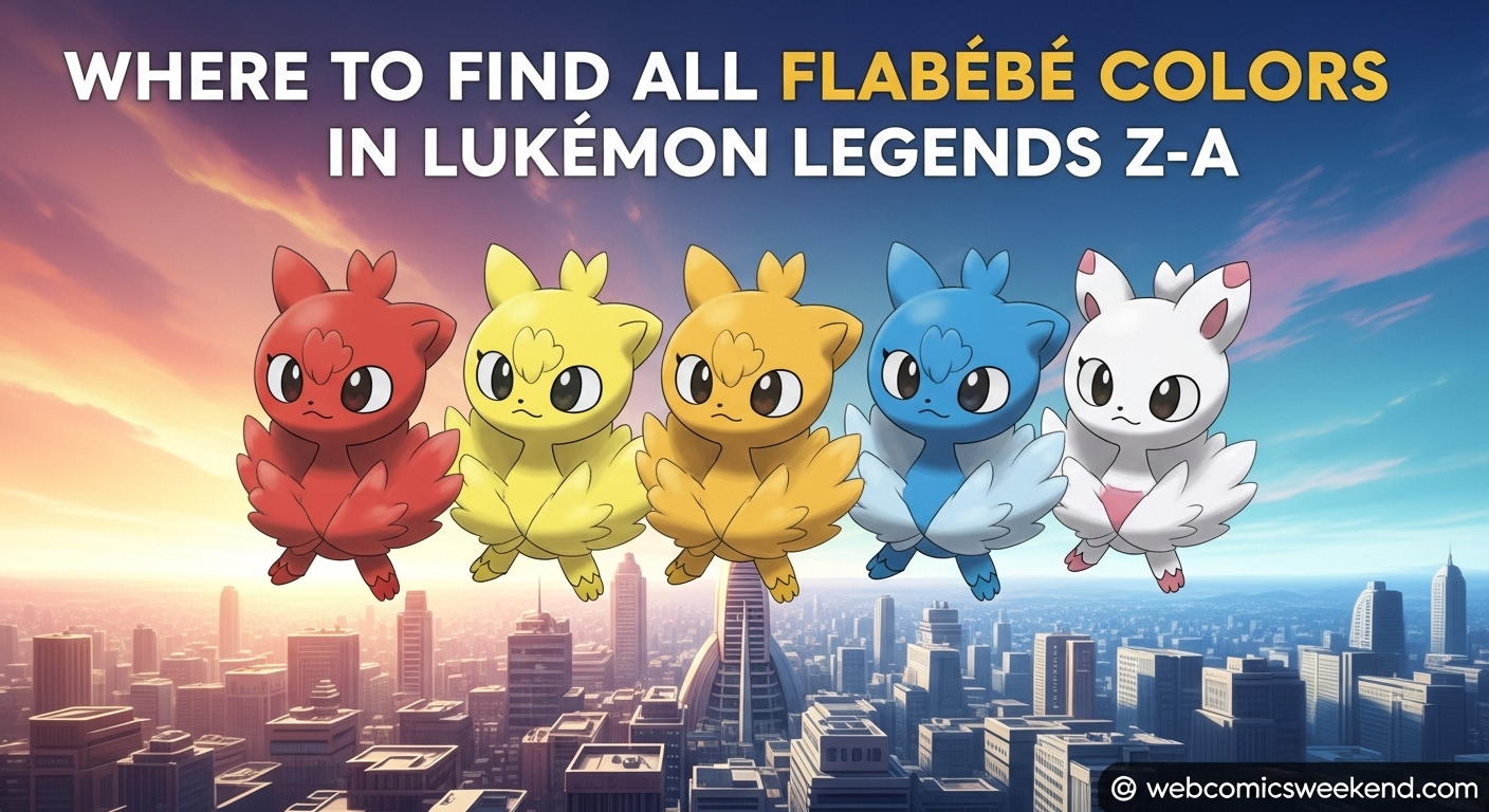 Where to find all Flabébé Colors in Pokémon Legends Z-A