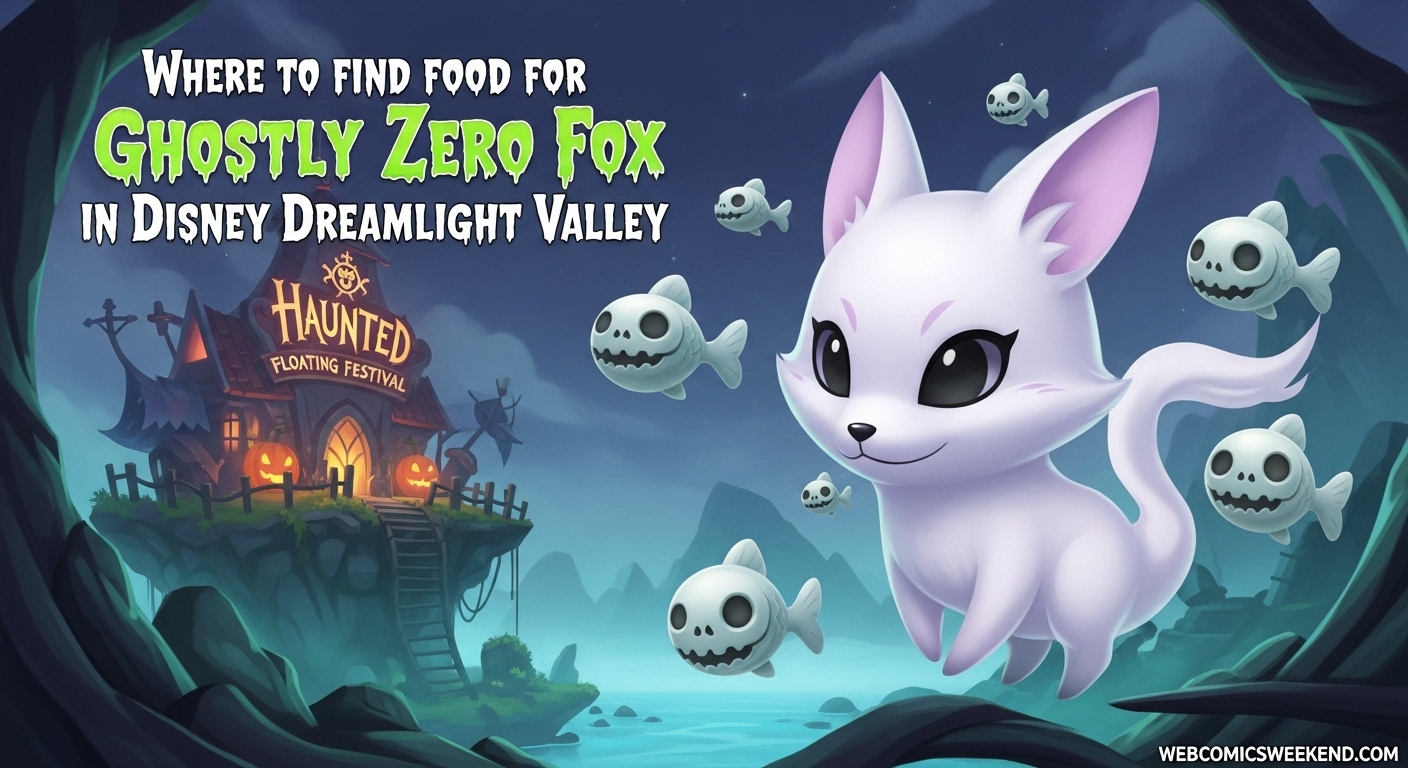 Where to find food for Ghostly Zero Fox in Disney Dreamlight Valley