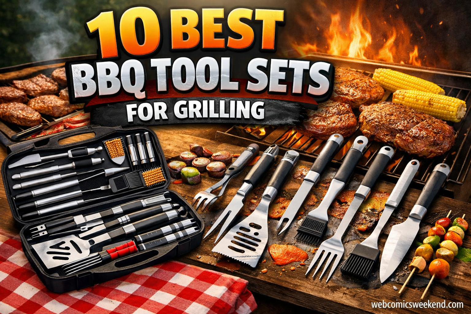 10 Best BBQ Tool Sets for Grilling