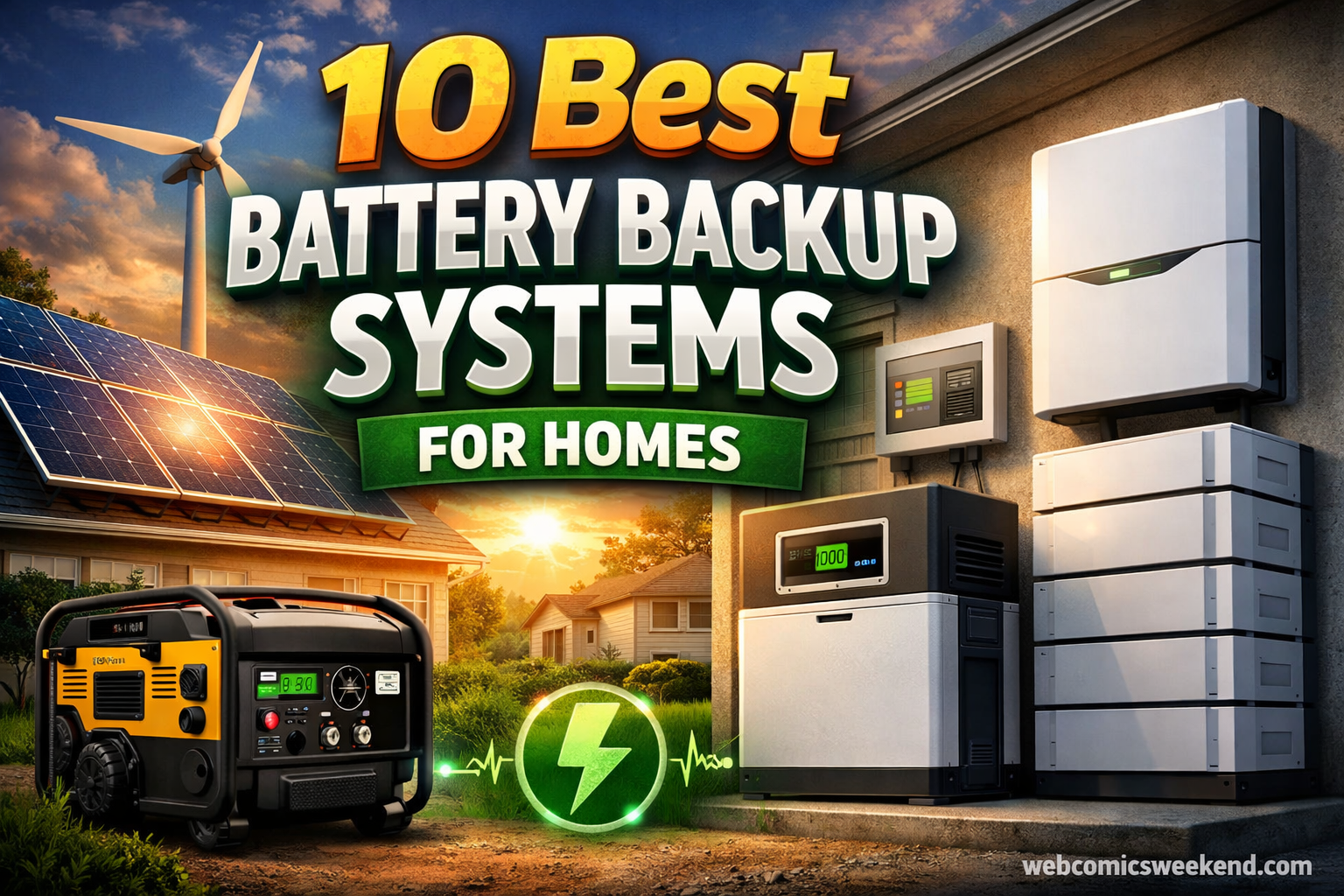 10 Best Battery Backup Systems for Homes