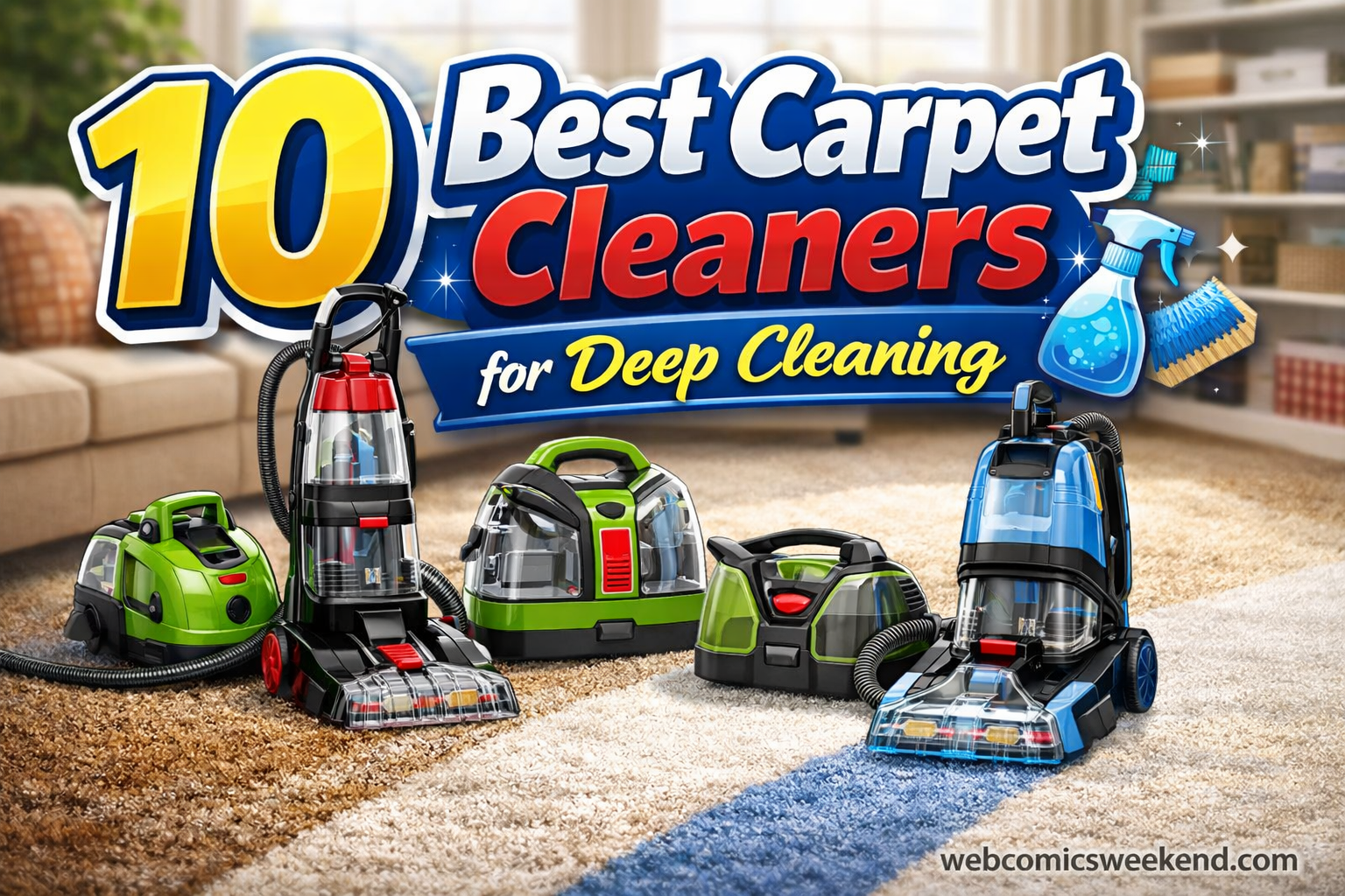 10 Best Carpet Cleaners for Deep Cleaning