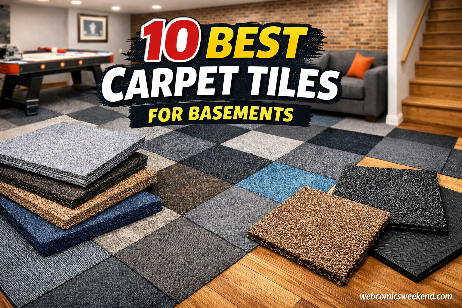 10 Best Carpet Tiles for Basements