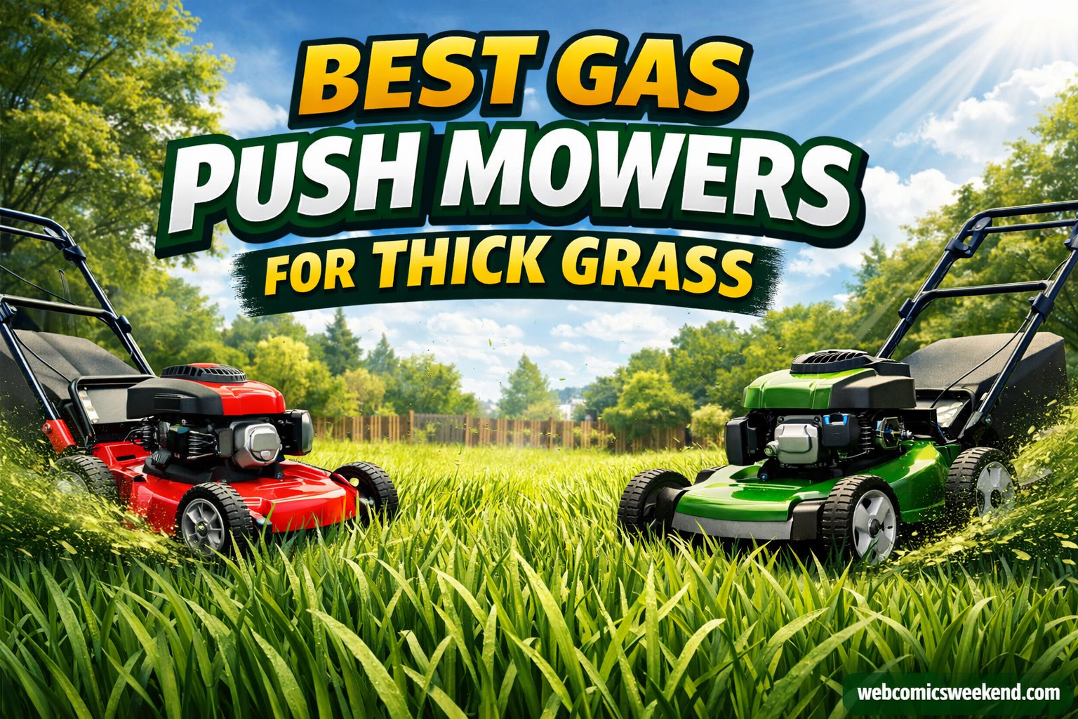 10 Best Gas Push Mowers for Thick Grass