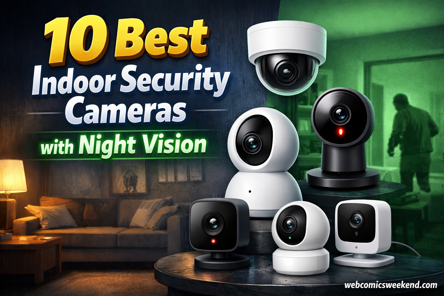 10 Best Indoor Security Cameras with Night Vision
