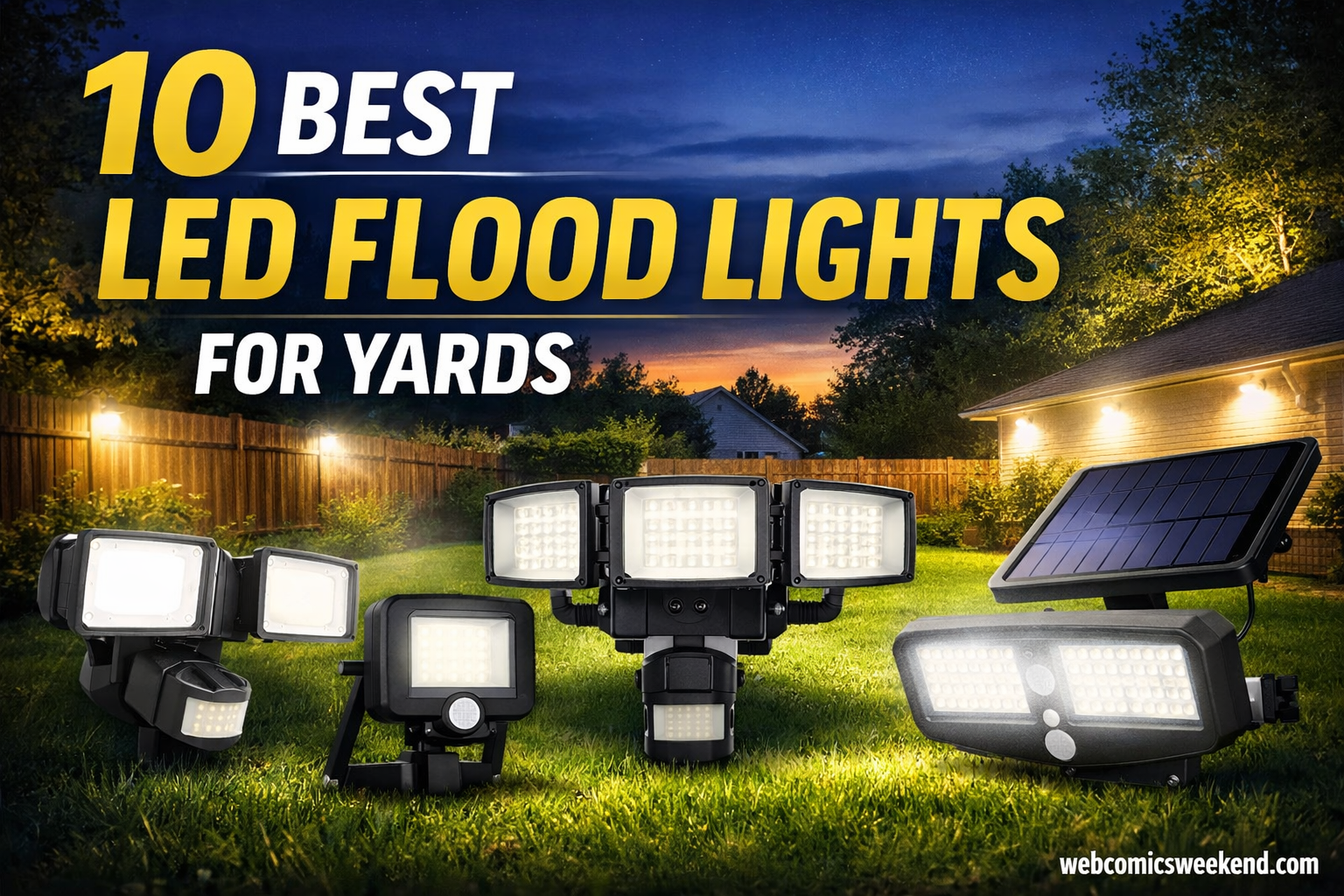 10 Best LED Flood Lights for Yards