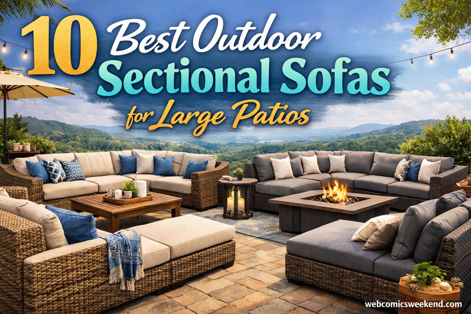 10 Best Outdoor Sectional Sofas for Large Patios