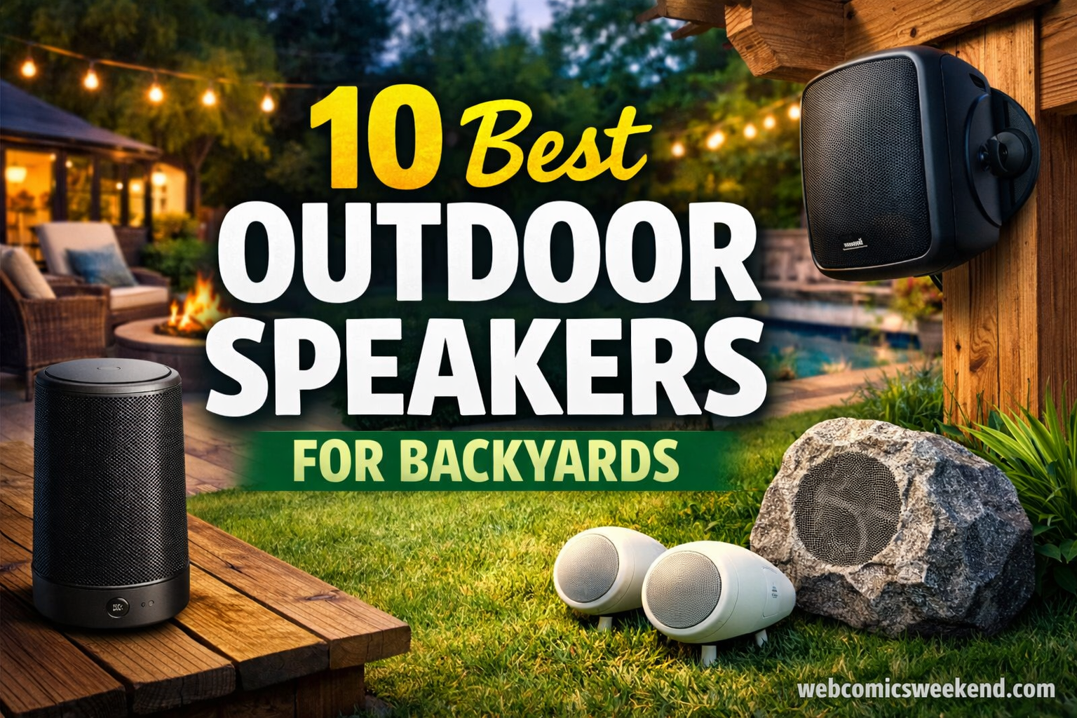 10 Best Outdoor Speakers for Backyards