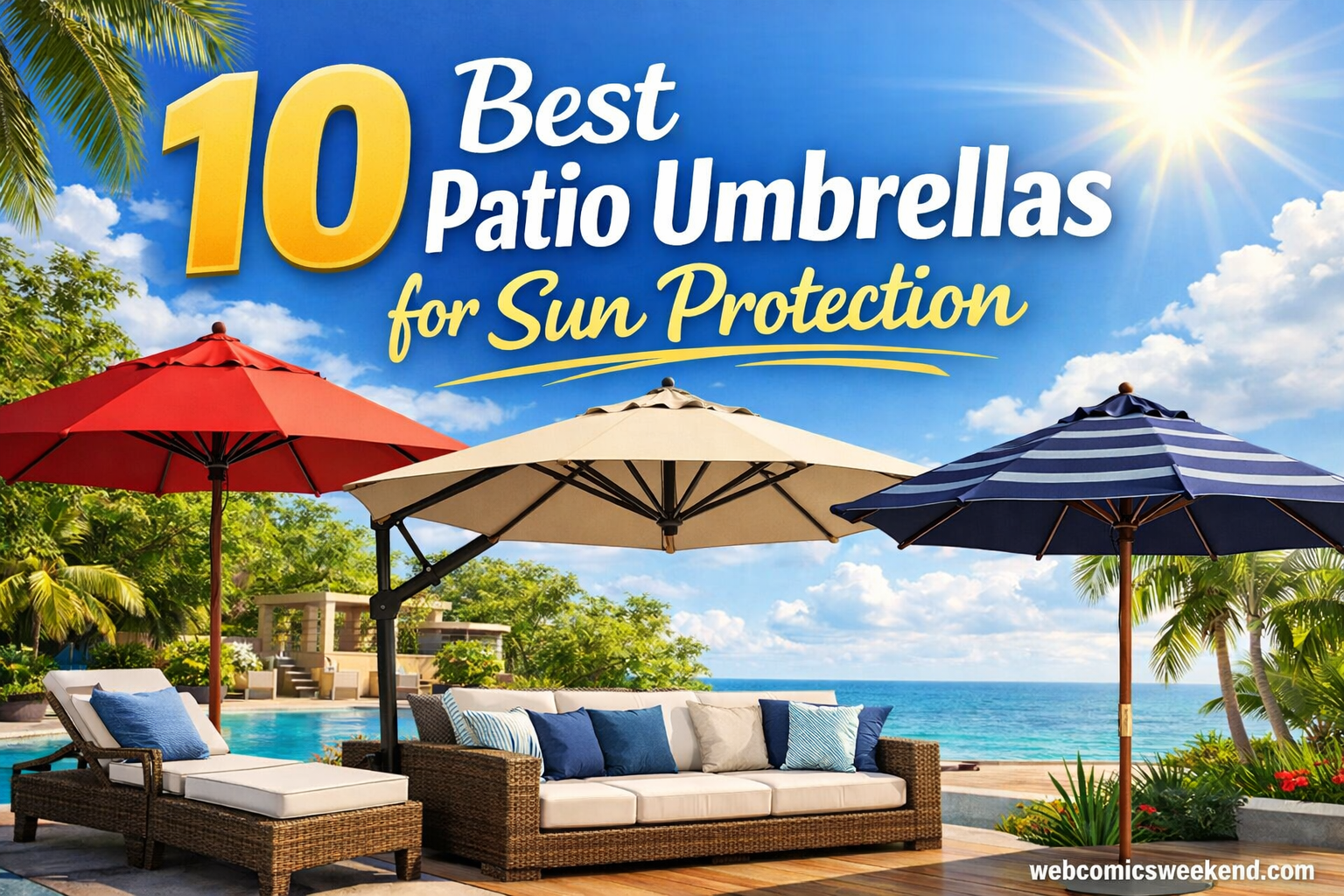 10 Best Patio Umbrellas for Sun Protection