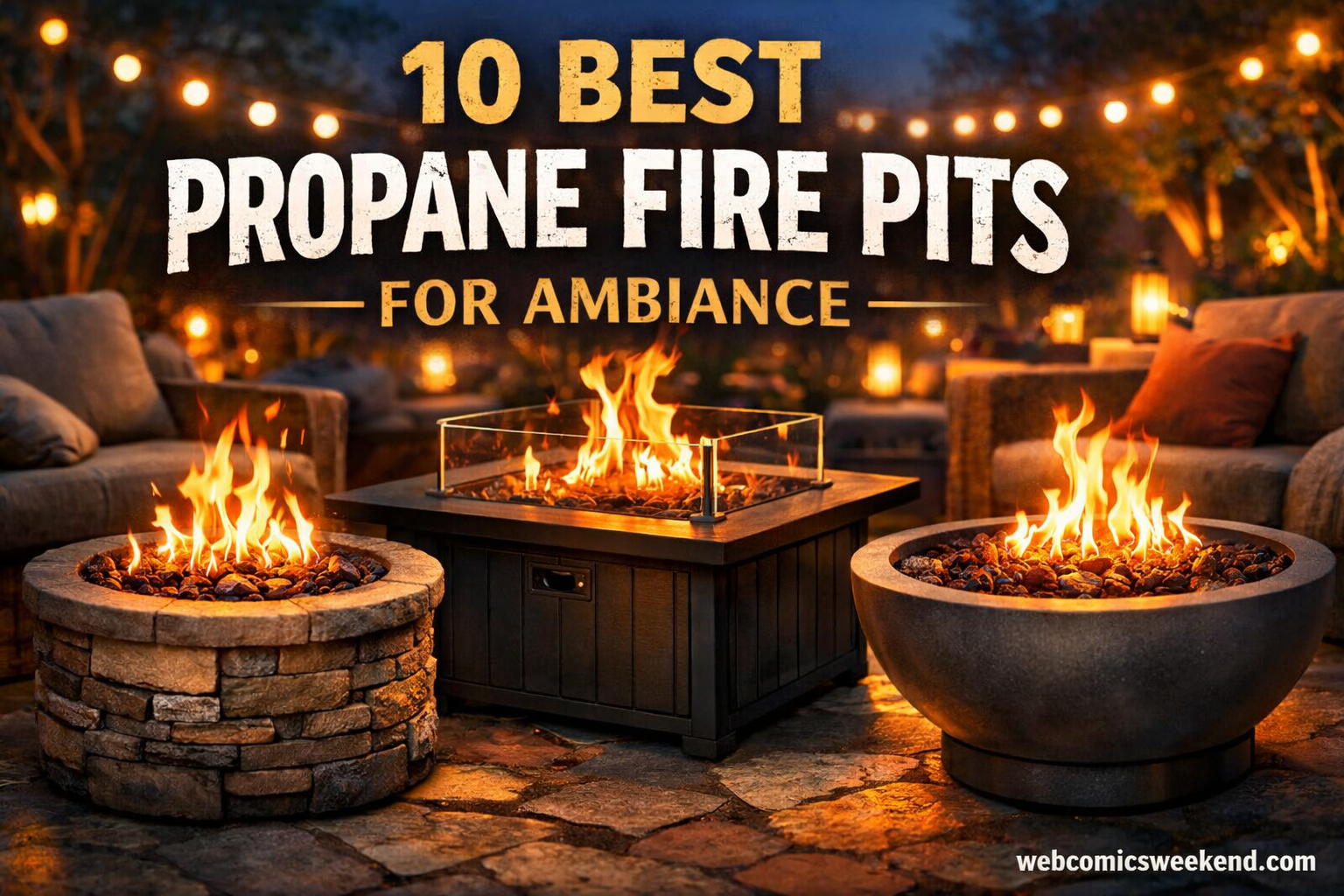 10 Best Propane Fire Pits for Ambiance