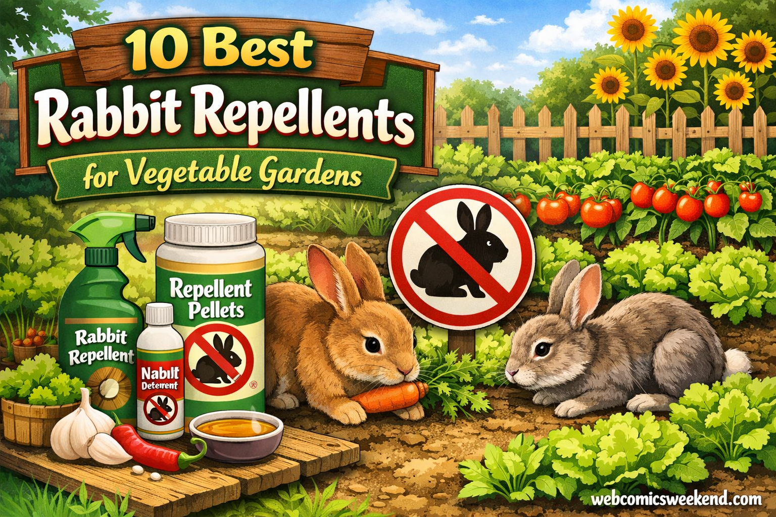10 Best Rabbit Repellents for Vegetable Gardens