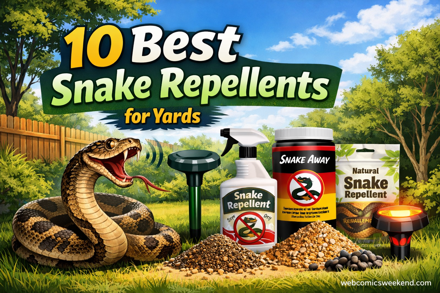 10 Best Snake Repellents for Yards