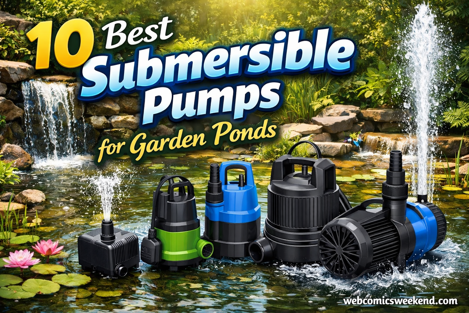 10 Best Submersible Pumps for Garden Ponds