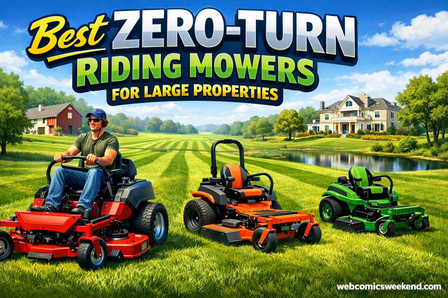 10 Best Zero-Turn Riding Mowers for Large Properties