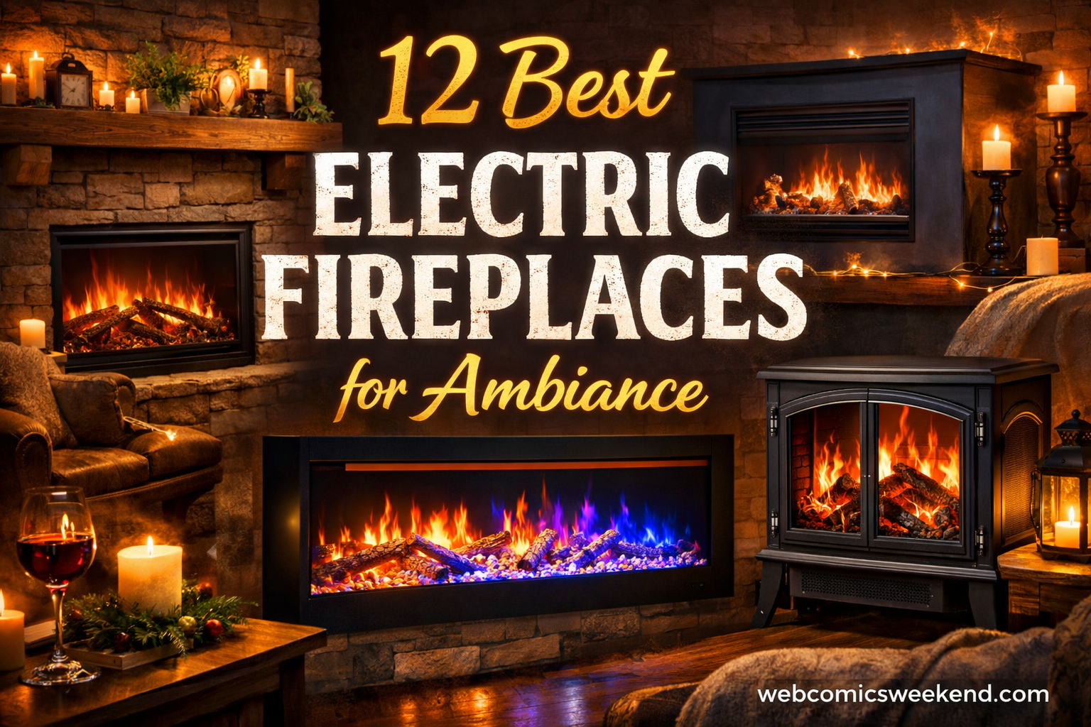 12 Best Electric Fireplaces for Ambiance