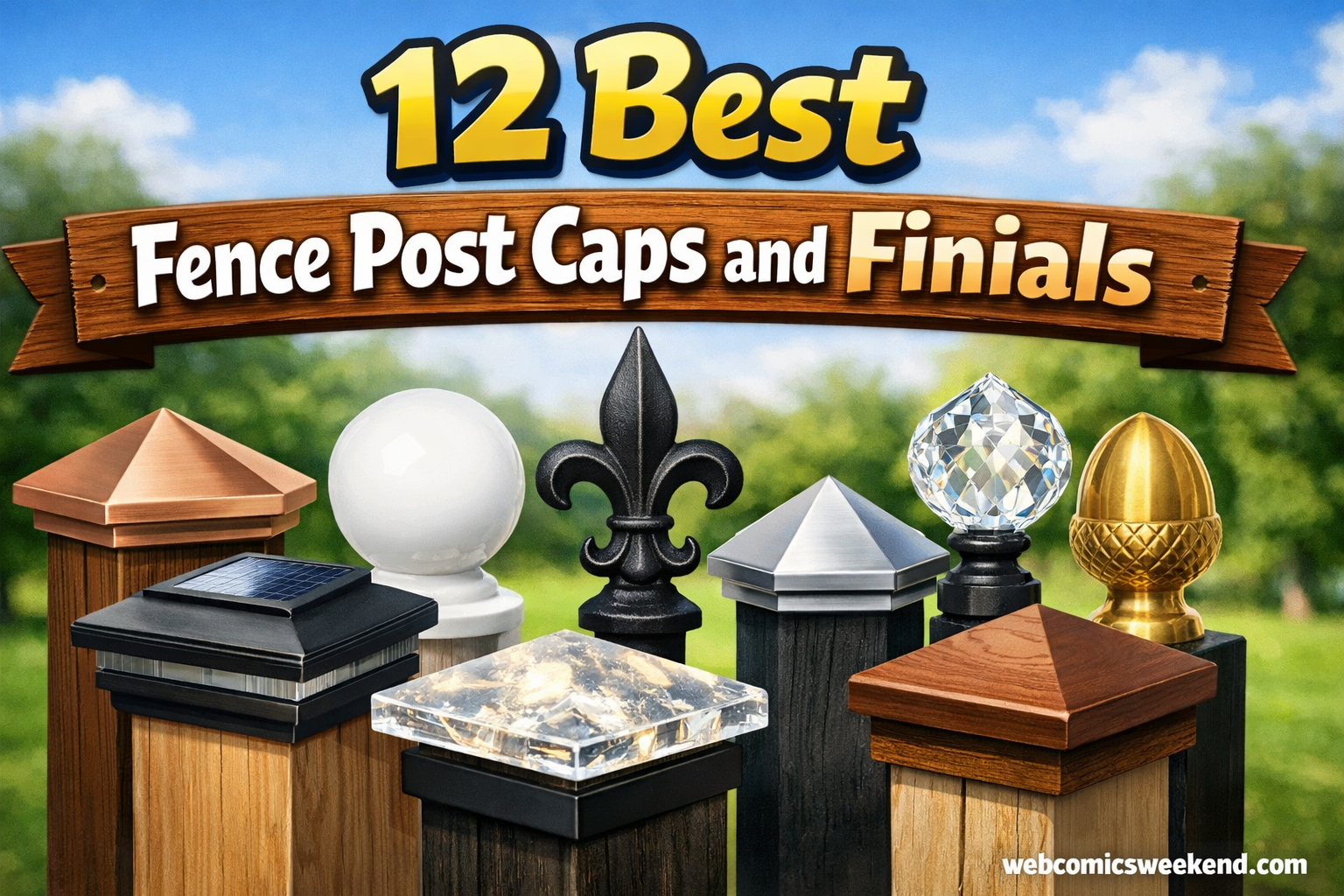 12 Best Fence Post Caps and Finials