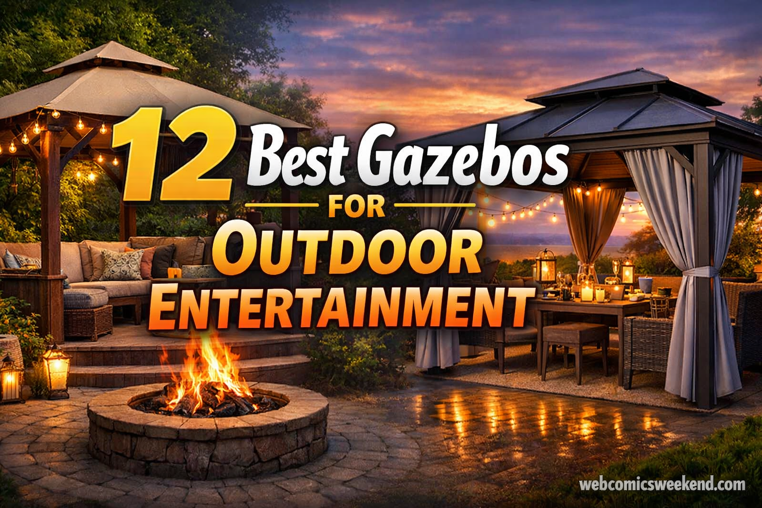 12 Best Gazebos for Outdoor Entertainment