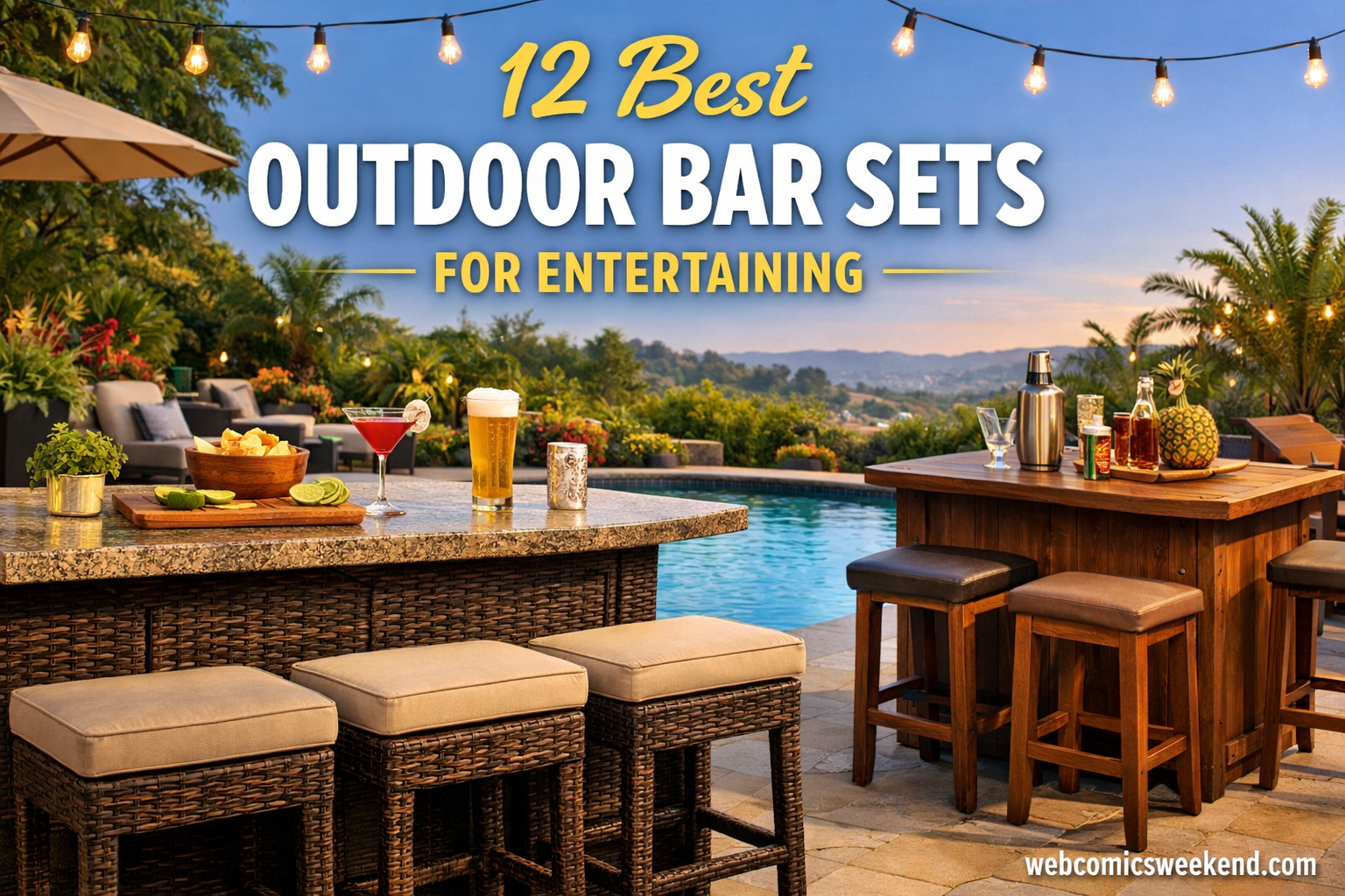 12 Best Outdoor Bar Sets for Entertaining
