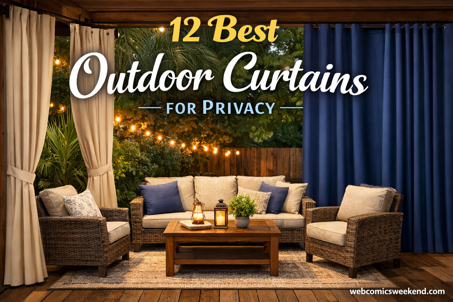12 Best Outdoor Curtains for Privacy