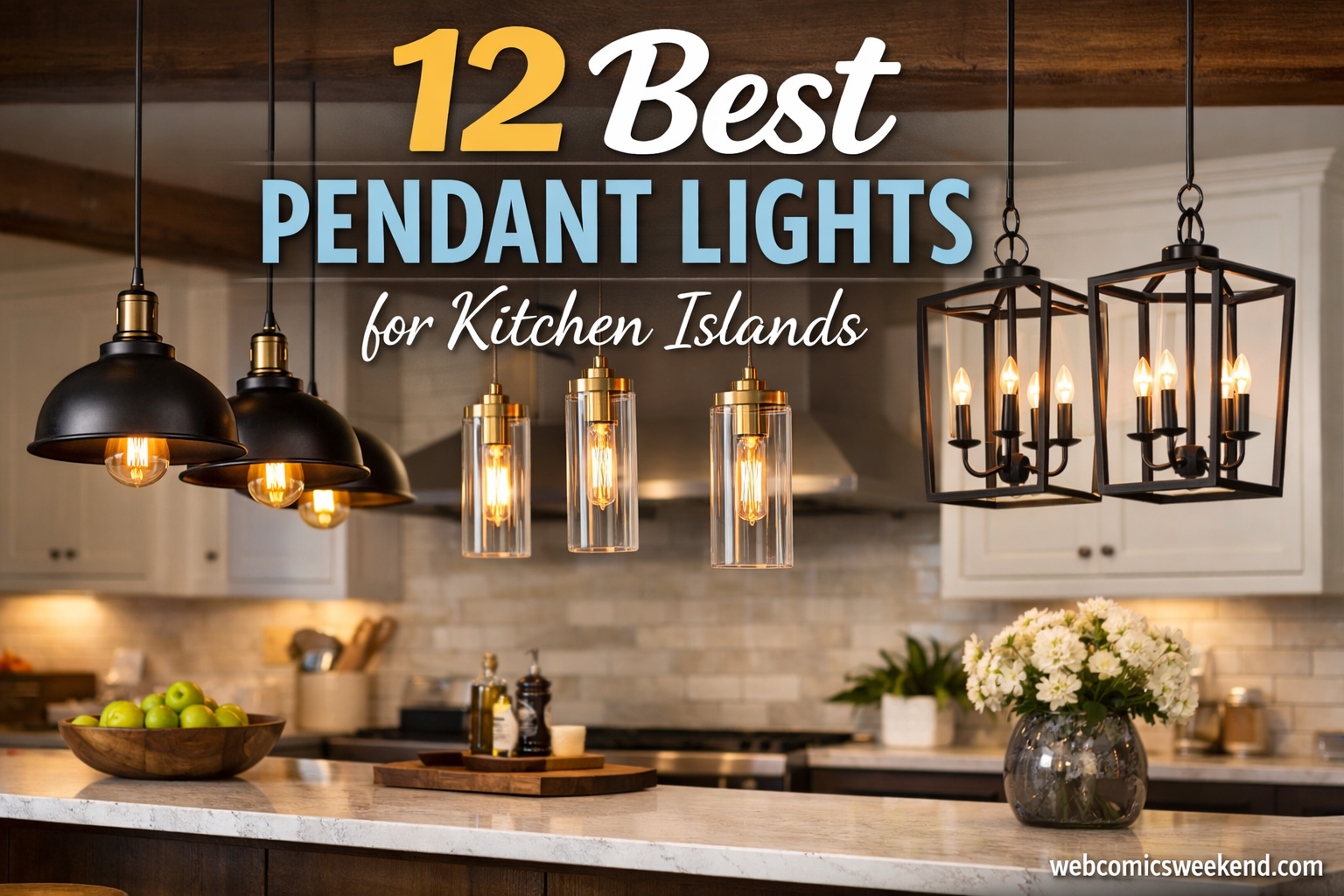 12 Best Pendant Lights for Kitchen Islands