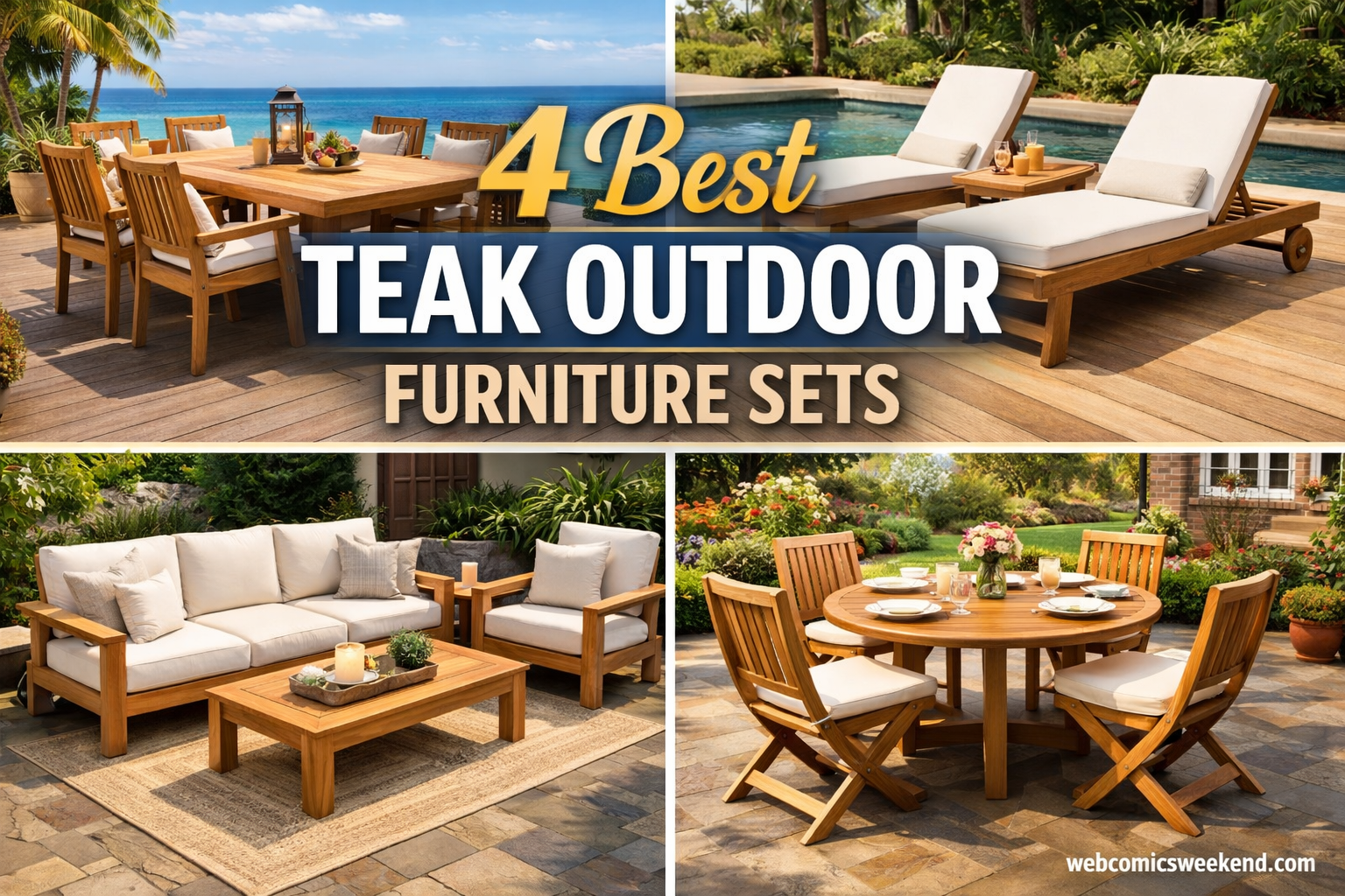 4 Best Teak Outdoor Furniture Sets