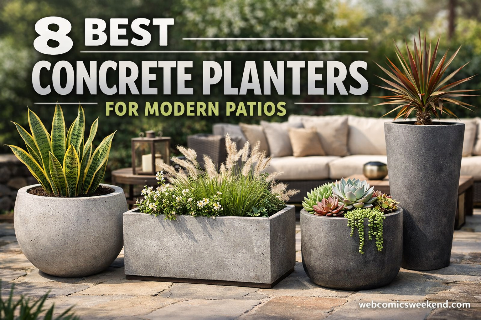 8 Best Concrete Planters for Modern Patios