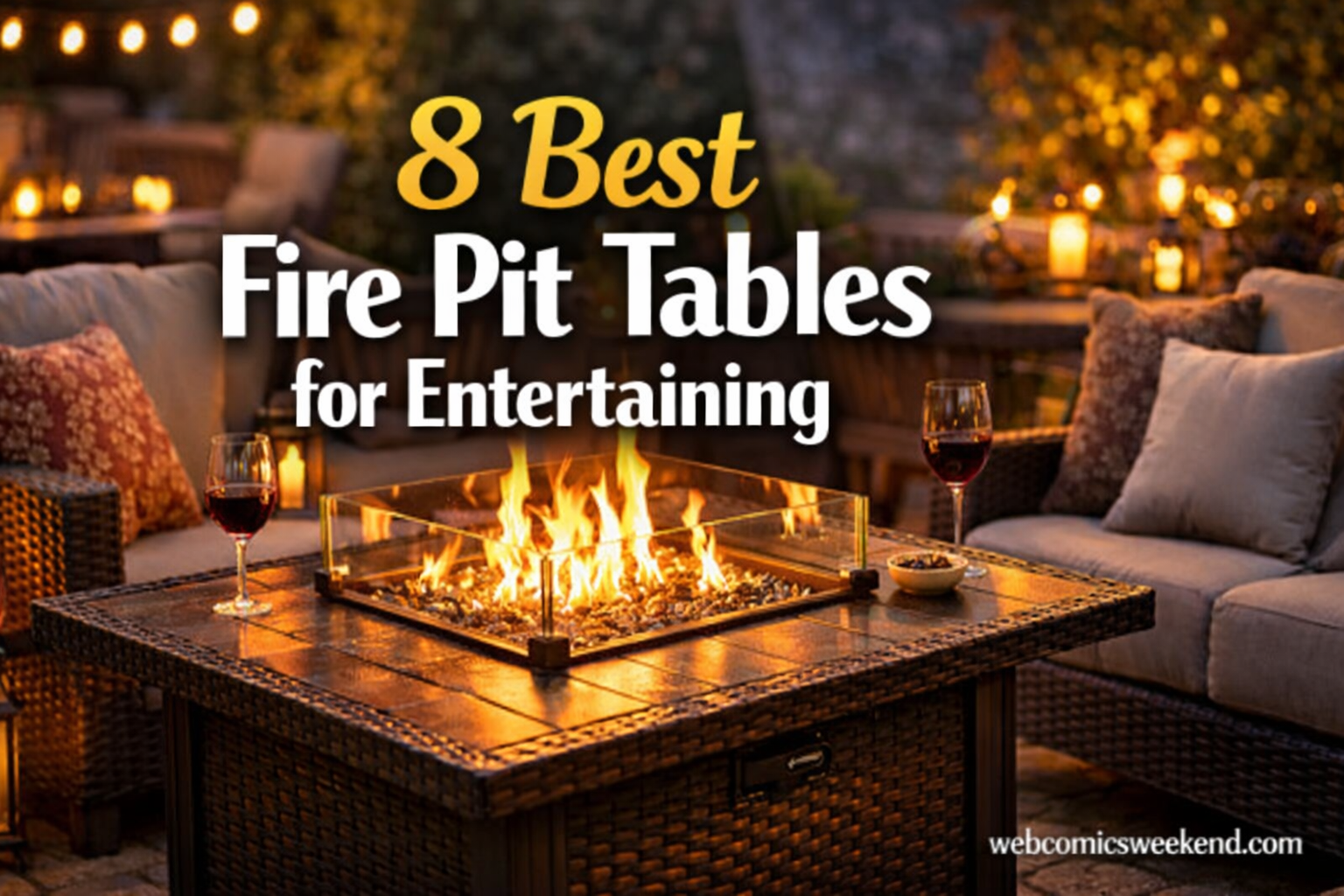 8 Best Fire Pit Tables for Entertaining