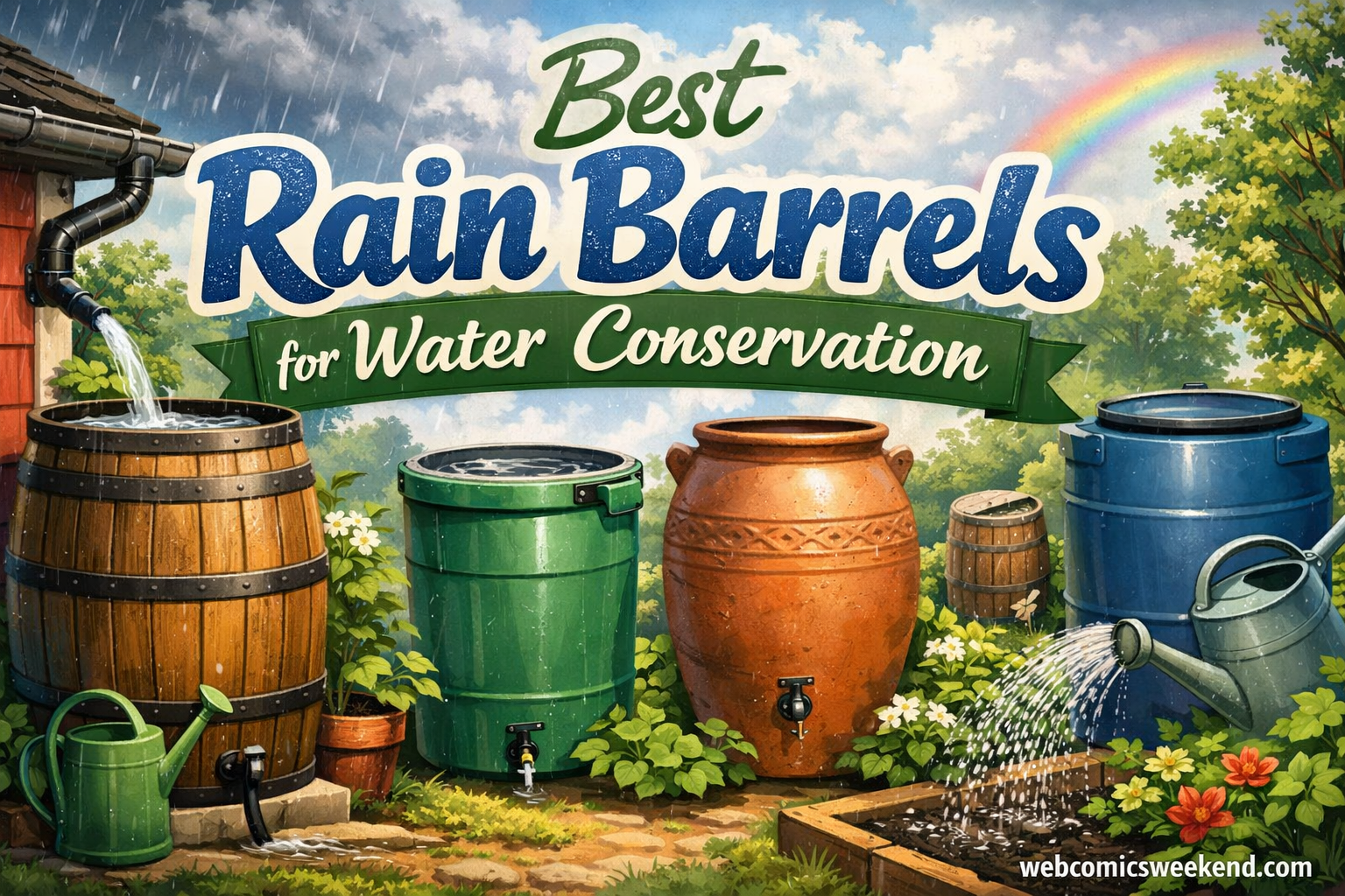 9 Best Rain Barrels for Water Conservation