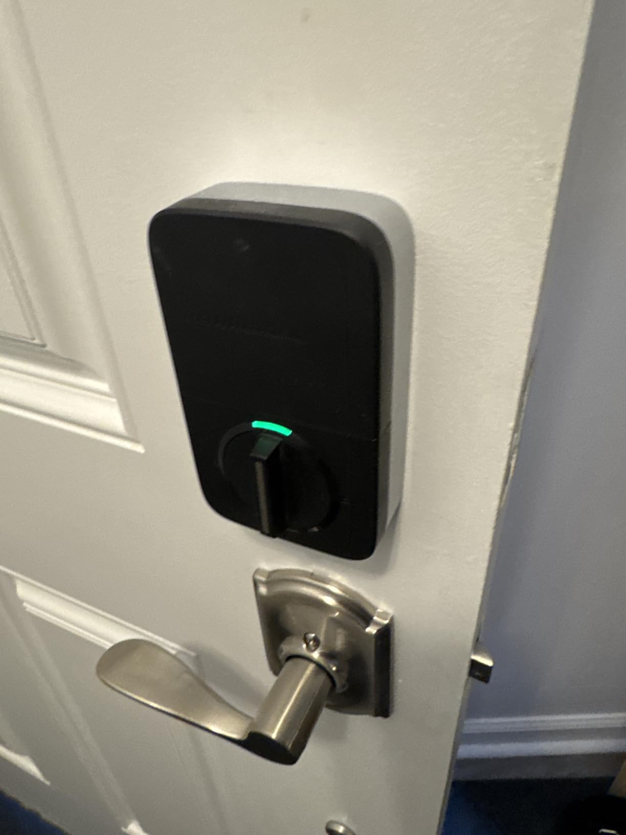 ULTRALOQ U-Bolt Pro WiFi Smart Lock with Door Sensor, 8-in-1 Keyless Entry Door Lock with Fingerprint ID, App Remote Control, Built-in WiFi Keypad Deadbolt, Auto Unlock, IP65 Waterproof, Easy Install - Customer Photo 1