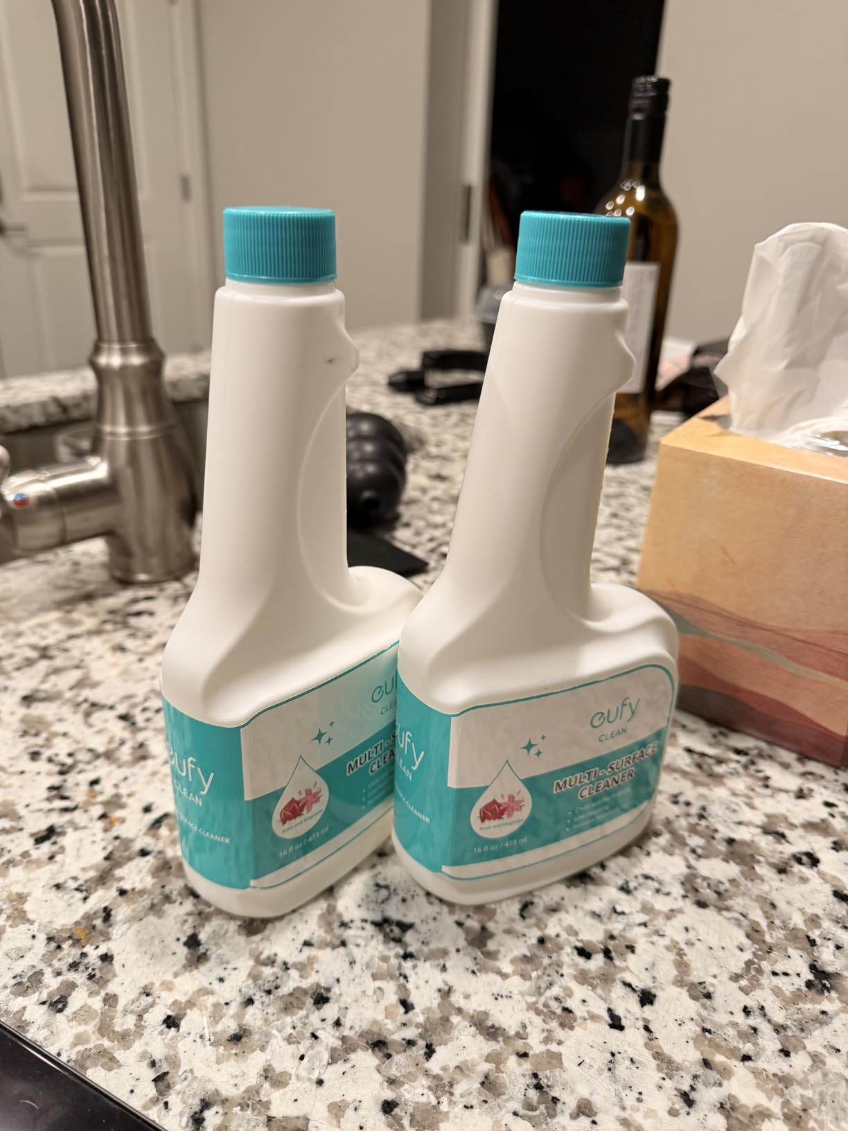 eufy X10 Pro Omni Robot Vacuum and Mop Combo, 8,000 Pa Suction, Dual Mops with 12 mm Auto-Lift and Carpet Detection + Official Floor Cleaning Solutions (2 Bottles) - Customer Photo 1