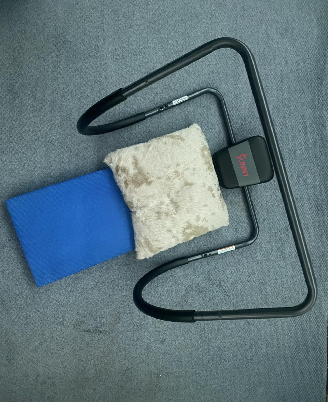 Sunny Health & Fitness Waist Trainer Ab Roller with Elbow Support, Training Wheels, Foldable for Home Gym, Abdominal Exercises, Core Strength, Glute Trainer, Crunch Workouts with Optional Dip Station customer photo 1