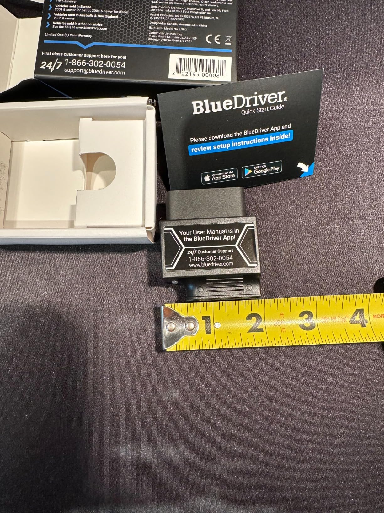 BlueDriver Bluetooth Pro OBDII Scan Tool for iPhone & Android - No Subscription Fee - OBD2 Car Scanner and Code Reader - Diagnose Check Engine, ABS, SRS, Airbag & 7000+ Issues on Vehicles 1996+ customer photo 1