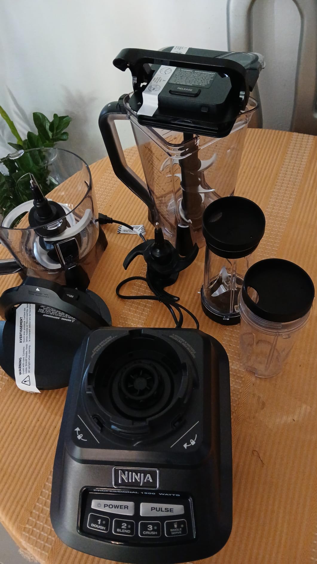 Ninja Kitchen System | 8-Cup Food Processor Bowl & 72 oz. Blender All-in-One | With (2) 16 oz. To-Go Cups | For Smoothies, Ice Crushing, Dough & More | 1500 Watt | Black | BL770 customer photo 2