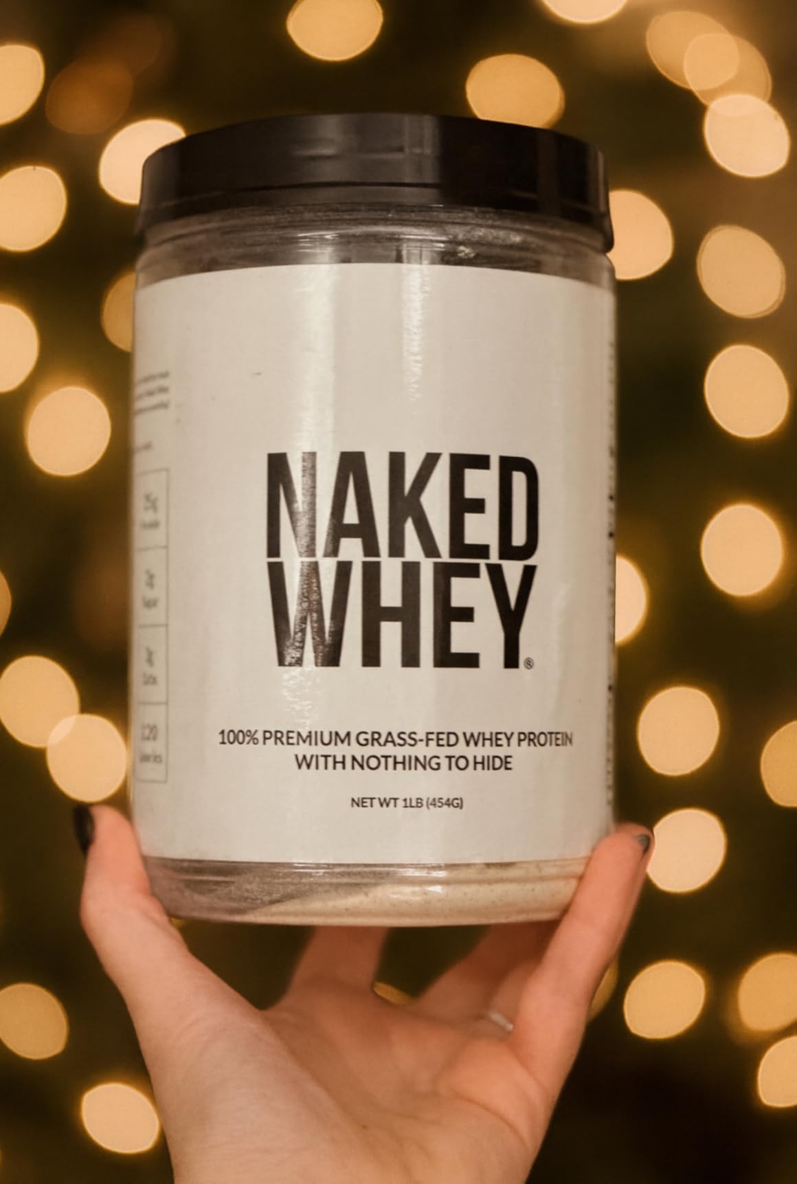 NAKED Whey 2LB 100% Grass Fed Whey Protein Powder - Only 1 Ingredient, Unflavored Whey Protein, Undenatured, Gluten Free, Soy Free, No GMOs, No Preservatives customer photo 2