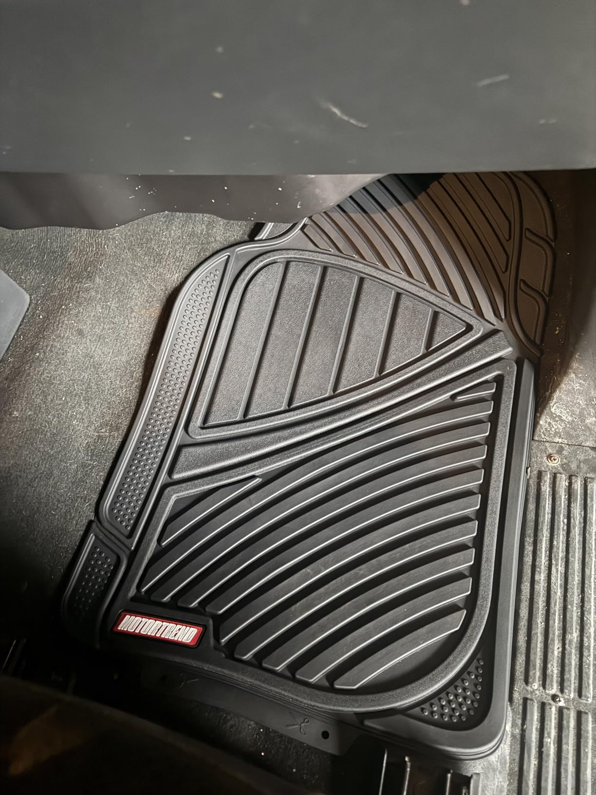 Motor Trend FlexTough Performance All Weather Rubber Car Floor Mats - 3 Piece Floor Mats Automotive Liners for Cars Truck SUV, Heavy-Duty Waterproof (Black) customer photo 1